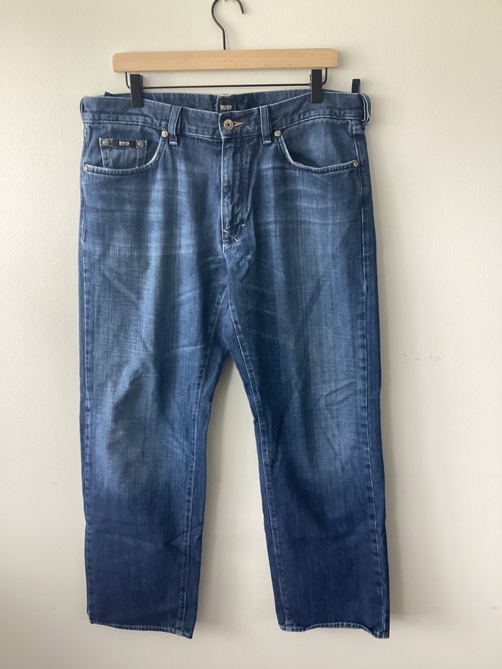 BOSS Hugo Boss Classic Men's Straight Leg Blue Denim Jeans